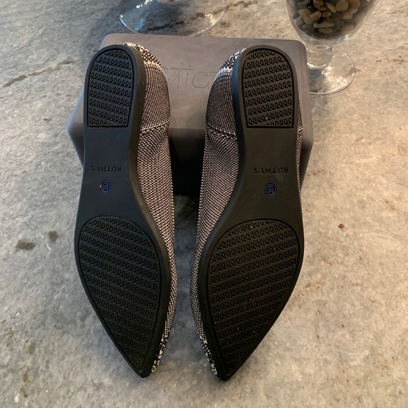 Rothy’s Black & White Python Point Flats - Picture 3 of 3